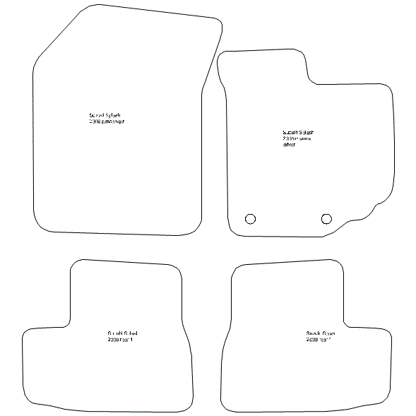 To fit Suzuki Splash manual Car Mats 2008 - 2014 & Heel Pad (B) - Picture 5 of 16